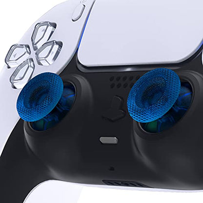 eXtremeRate Clear Blue Replacement Thumbsticks for PS5 Controller, Custom Analog Stick Joystick Compatible with PS5, for PS4 All Model Controller - Controller NOT Included - color: Clear Blue