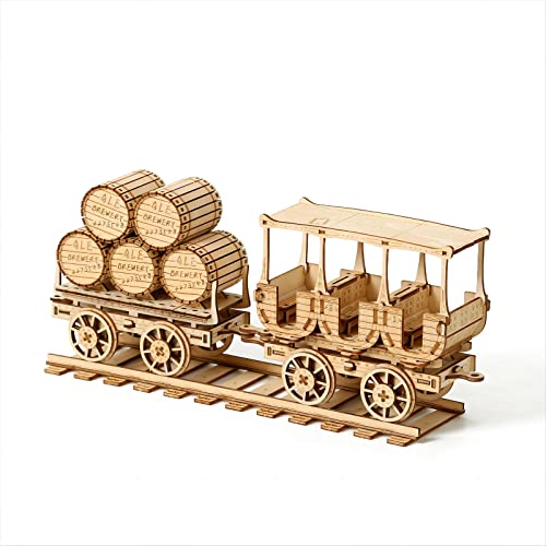 3D Wooden Puzzles Wine Truck Model Kits, Brainteaser and Puzzle for Christmas/Birthday,Gifts for Adults and Teens to Build Combination - style: Wine Truck