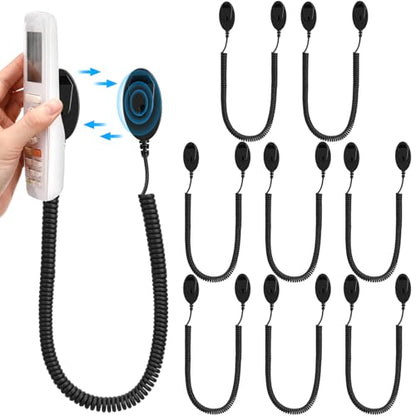 8 Pack 70 Inch Magnetic Remotes Control Holder with Spring Ropes Retractable Cord Remote Holder Wall Mount Anti-Loss Remote Control Leash Wall Mount for Projector TV Fan Couch, Bedside Table - size: 70 Inch