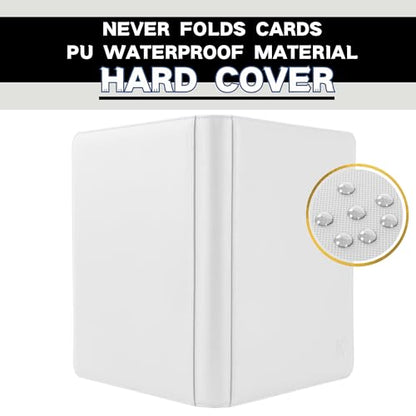1000+ Pockets Trading Card Binder, 16-Pocket Card Ablum Compatible with MTG,Sports Cards & Other Standard Size Trading Cards (White) - color: White