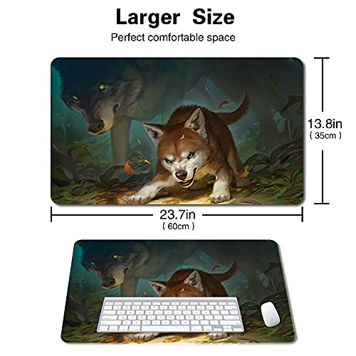 Board Game MTG Playmat Games Size 60X35 cm CCG Compatible for MTG CCG RPG Trading Card Game (Ferocious PUP) - color: Ferocious Pup