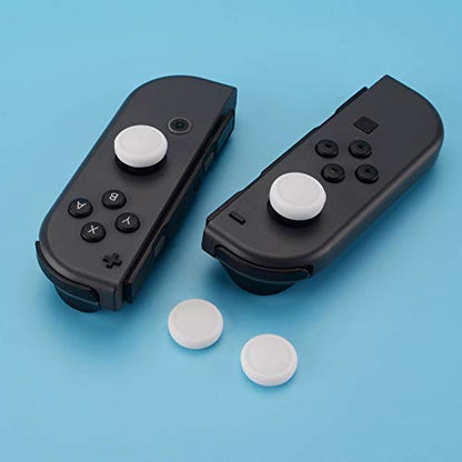 eXtremeRate PlayVital Switch Joystick Caps, Thumbstick Caps, Silicone Analog Cover for Switch Lite & OLED Joycon Thumb Grips - White - color: White