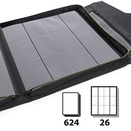 ENHANCE Tabletop MTG Card Travel Bag + Trading Card Binder Album - Bundle