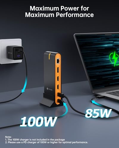 NOVOO Laptop Docking Station Dual Monitor, 15 in 1 Triple Display, 8K@30Hz DP, Dual 4K@60Hz HDMI, 10Gbps USB-A/C, SD/TF, 1Gbps Ethernet, Dual Monitor Adapter Dock for MacBook, Windows Laptops - style: 15-in-1