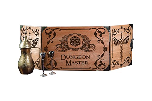 Personalizable Game Master Screen made for Board Role Playing Game - Wooden Handcrafted GM Screen Set - DM Gift Idea - Gifts for Him and Her (Game Master) - color: Game Master