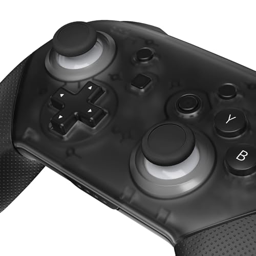 eXtremeRate Robot White & Black Replacement 3D Joystick Thumbsticks, Analog Thumb Sticks with Cross Screwdriver for Nintendo Switch Pro Controller - color: Black & Robot White