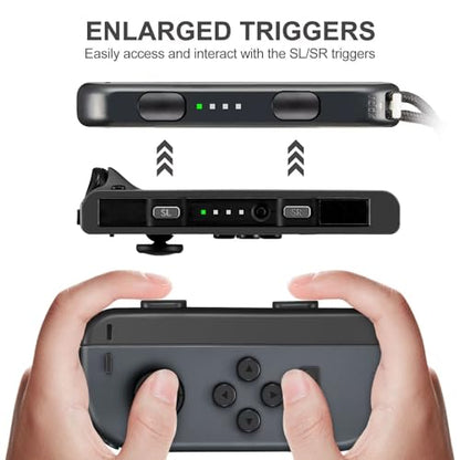 Gepicest Wrist Strap for Joycon 4 Pieces Switch Parts Accessories Controller Attachments Compatible with Joy Con, Dual Remote Comfort Controller Straps Black 2 Pairs - color: Black