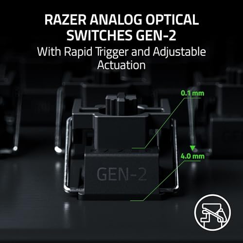 Razer Huntsman V3 Pro TKL 8KHz Esports Gaming Keyboard: Analog Optical Switches Gen 2-8000 Hz Polling Snap Tap - Rapid Trigger - Adjustable Actuation - Media Controls - Niko Edition - color: Niko Edition, size: TKL, style: 8000 Hz Polling
