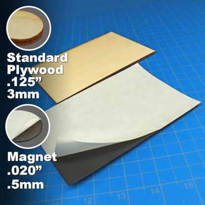 LITKO Ready Base Kit | Compatible with The Old World | 100x150mm Artillery | Twenty 3mm plywood bases + magnets | Magnetize minis for storage & steel trays | Infantry - style: 100x150mm Rectangular