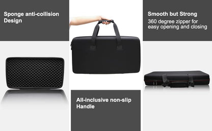 LTGEM DJ Controller Case for Hercules DJControl Inpulse 500 / Hercules DJControl Inpulse 300 MK2 - Hard Storage Travel Protective Carrying Bag - size: Hercules Inpulse 500