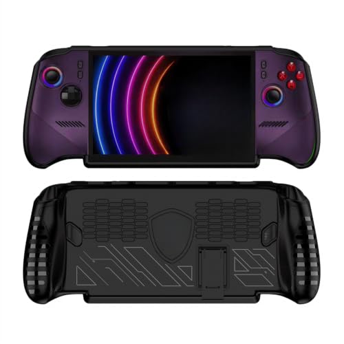 TEHAOUU TPU Protective Case, Compatible with MSI Claw 8 EX AI+ Handheld Game Console, Built-In Kickstand Cover, Game Console Shell for Desktop & Portable Gaming