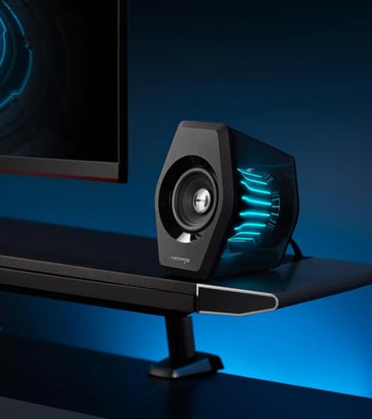 Edifier G2000 Pro 2.0 RGB Gaming Speakers with 64W Peak Power, Black | Virtual 7.1 Surround Sound, 270° TempoFlow Light Sync, Bluetooth 5.4/USB-C/AUX for PC, PS5, Game Console - color: Black