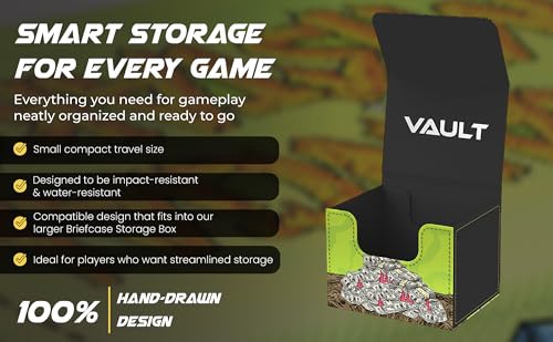 (Financial Mistake) 100% Hand-Drawn TCG/MTG 100+ Card Vault Deck Box - style: Financial Mistake