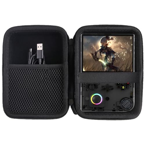 WAIYUCN Hard Carrying Case Compatible with RG40XX V/RG40XX/RG34XX/R36MAX Handheld Retro Game Consoles Case (black) - color: black
