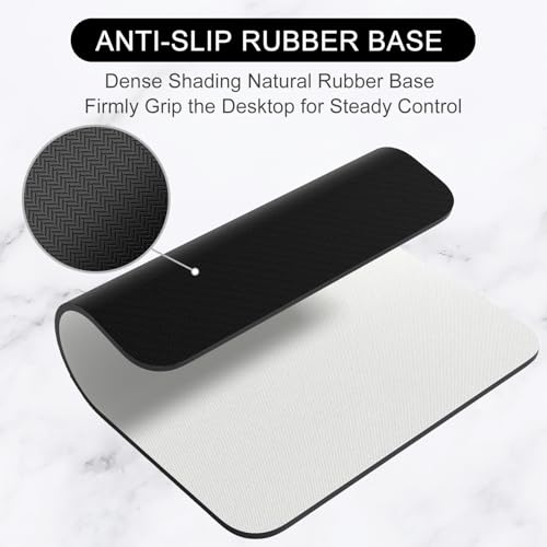 Hsurbtra Mouse Pad, Premium-Textured Square Mousepad 7 x 9 Inch, Thick 3 mm Anti-Slip Waterproof Rubber Pretty Cute Computer Mat for Office Gaming Laptop Women Kids Space Gray - color: Space Gray, size: Square Mousepad (7" x 9")
