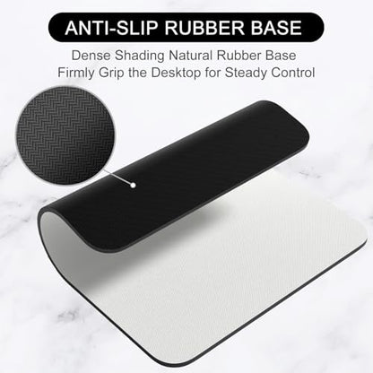 Hsurbtra Mouse Pad, Premium-Textured Square Mousepad 7 x 9 Inch, Thick 3 mm Anti-Slip Waterproof Rubber Pretty Cute Computer Mat for Office Gaming Laptop Women Kids Space Gray - color: Space Gray, size: Square Mousepad (7" x 9")