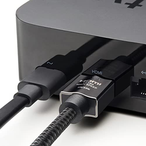 Zeskit X-Tech 48Gbps Ultra High Speed HDMI Cable 3ft, 8K60 4K120 144Hz eARC HDR HDCP 2.2 2.3 Compatible with Dolby Vision Apple TV 4K Roku Sony LG Samsung Xbox Series X RTX 3080 PS4 PS5 - size: 3 ft