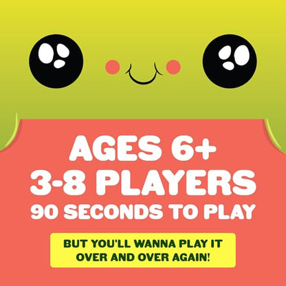 Exploding Kittens Happy Salmon Matching Card Game, 3-8 Players, Ages 6+ | Frantically shout your actions, find a matching player, complete the action, and discard your card. Fast 90-second travel fun