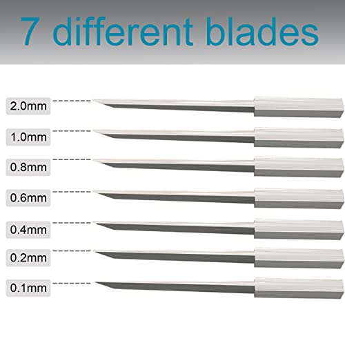 Prime Model Scriber Gundam Resin Carved Scribe Line Hobby Cutting Tool Chisel 7 Blades 0.1/0.2/0.4/0.6/0.8/1.0/2.0mm
