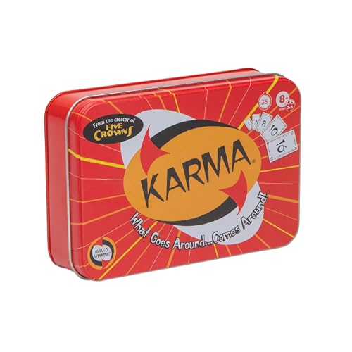 KARMA Tin Playing Cards Games for Kids, Family Games Night, Travel Game | Collectors Tin, Award Winning, Family Game Night, Travel Games, Playing Cards, Screen-Free - style: Karma