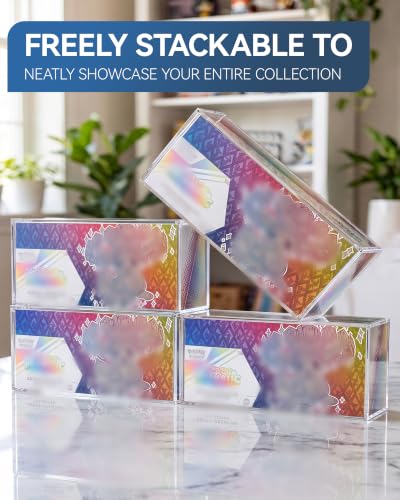 SPC Acrylic Display Case, 8mm Ultra Thick Clear Protector Case,Magnetic Lid | Clear Display Enclosure Compatible with Prismatic Evolutions Super-Premium Collection Box (14.4"Lx3.4"Wx6.9"H) - color: Spc Acrylic Case, size: Acrylic Case