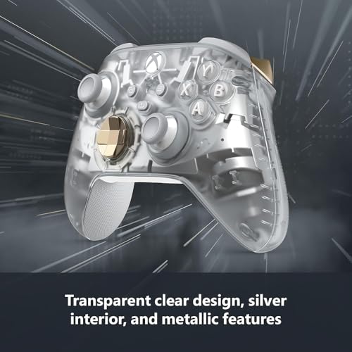 Microsoft QAU-00157 Xbox Wireless Gaming Dual Controller Bundle (Ghost Cipher Special Edition) for Xbox Series X|S, Xbox One, Windows PC, Android and iOS (Renewed) - color: Ghost Cipher