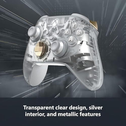 Microsoft QAU-00157 Xbox Wireless Gaming Dual Controller Bundle (Ghost Cipher Special Edition) for Xbox Series X|S, Xbox One, Windows PC, Android and iOS (Renewed) - color: Ghost Cipher