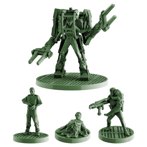 GF9: Aliens: Sulaco Survivors - 4 RPG Miniatures, Hard Plastic Figures, Unpainted, Roleplaying Game Accessories, Based On The 1986 Film Aliens