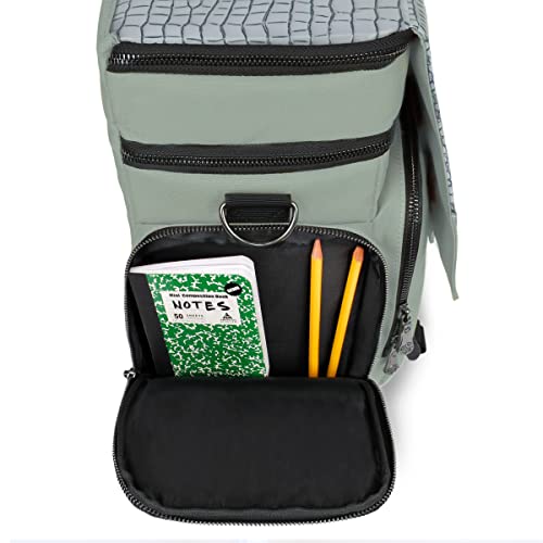ENHANCE Travel Bag for DND Collector's Edition, Bag Compatible with Dungeons and Dragons, Battle Mat Holder, Dice Pockets and Accessories, Carry 4-8 Books (Silver Dragon) - color: Dragon Silver
