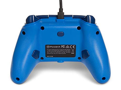 PowerA Enhanced Wired Controller for Xbox Series X|S - Blue, Officially Licensed for Xbox - color: Blue