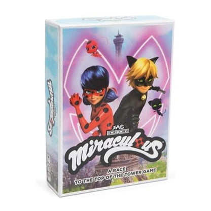 Miraculous Board Game - Race to the Top of the Tower – Fun Action Game for Kids | Super Hero Adventure Game Featuring Ladybug, Cat Noir & Friends for Family Game Night & Toy Gifts for Kids