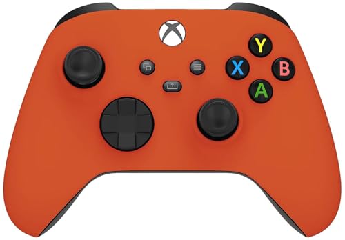 Custom Controllerzz Wireless Controller for Microsoft Xbox Series X/S & Xbox One - Soft Touch Feel - Custom Xbox Series X/S Controller (X/S Orange) - color: X/S Orange
