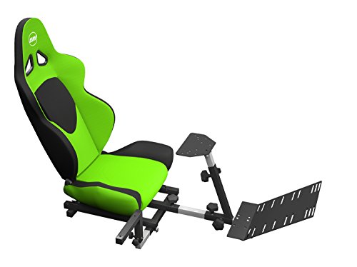 Advanced Racing Seat Driving Simulator Gaming Chair with Gear Shifter Mount Green - color: Green