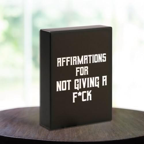 Isaac Liev Affirmations for Not Giving a F*ck - 50 Bold Daily Motivation Cards for Confidence, Boundaries & Unapologetic Self-Love - Adult Sweary Quotes - style: Not Giving a F Affirmation