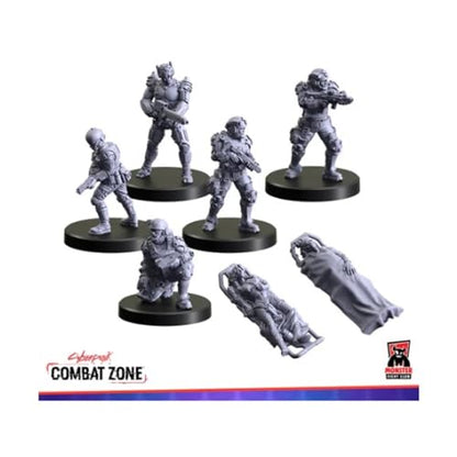 Monster Fight Club Cyberpunk Red Combat Zone Miniatures: Trauma Team Starter Gang - style: Trauma Team