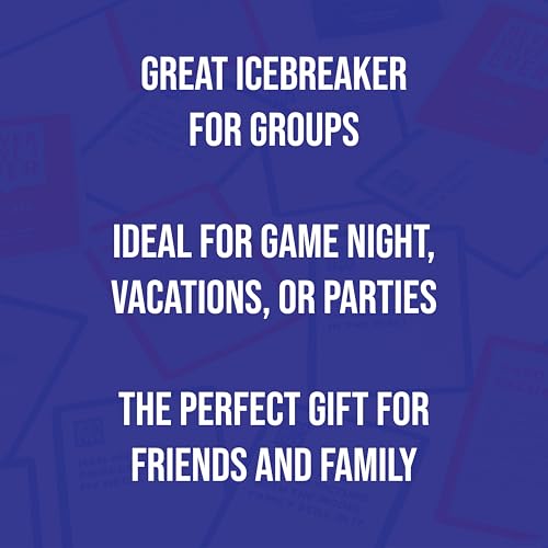 Never Have I Ever Card Game - Party Game of Poor Life Decisions - Ages 17 and Up – The Classic Viral Hilarious and Funny Icebreaker for Adults - 4-12 Players | Viral, Conversation Starter Cards; Adults ONLY; Uncover Secrets; Share Stories; Funny Icebreake