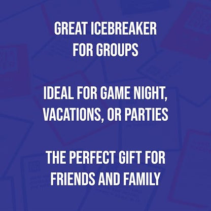 Never Have I Ever Card Game - Party Game of Poor Life Decisions - Ages 17 and Up – The Classic Viral Hilarious and Funny Icebreaker for Adults - 4-12 Players | Viral, Conversation Starter Cards; Adults ONLY; Uncover Secrets; Share Stories; Funny Icebreake