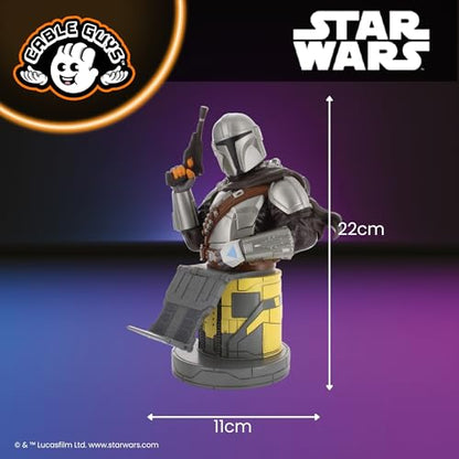 Cableguys The Mandalorian Bounty Hunter Controller Holder & Phone Stand - Gaming Setup Accessories for Desk and Game Room, Stand Compatible with Xbox, PlayStation & Most Standard Game Controllers