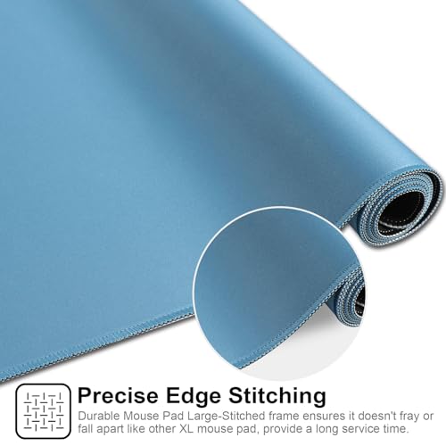 XXL Gaming Mouse Pad 35.4x15.7 Professional Large Mouse Pad & Computer Game Mouse Mat-90x40 Iceblueus - color: 90x40 Iceblueus, size: 35.4x15.7x0.1IN