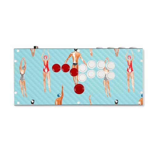 Carbon Fiber Gaming Skin Compatible with Hit Box (PS4/PC) - Upstream - Premium 3M Vinyl Protective Wrap Decal Cover - Easy to Apply | Crafted in The USA by MightySkins