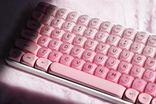 ZORNHER ZH100 Foundation Mechanical Kevboard,Pink Creamy Kevboard with Number Pad,Girly Keyboard,Full Size Gaming Keyboard Cute,Jelly MOA Profile,Creamy Sounding Linear Switches - color: Pink Foundation, size: Creamy Switch