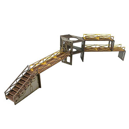 War World Gaming Industry of War Battlefield Kit 6 – Unpainted – Wargaming 28mm Terrain Model Diorama Scenery Sci-Fi Battle Tabletop Warfare Destroyed Wargame RPG - size: Unpainted