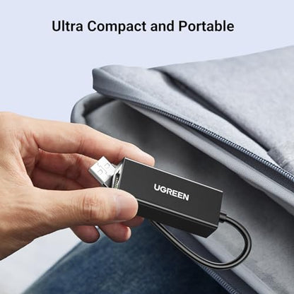 UGREEN USB to Ethemet Adapter, 10/100Mbps Network Adapter, with AX88772D Chip RJ45 Wired LAN Dongle for Laptop, Compatible with Nintendo Switch MacBook Chromebook Windows macOS Linux (Not for Wii) - color: Black