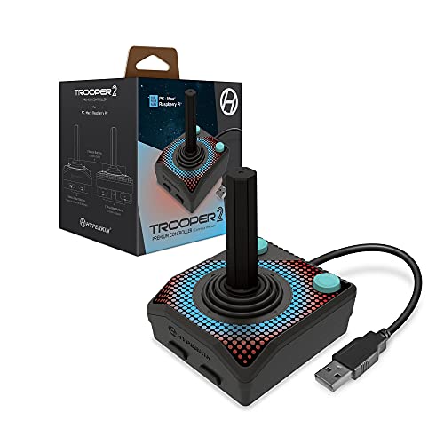 Hyperkin Trooper 2 Premium USB Game Controller for PC, Mac, Linux | Classic Gamepad with Atari Style & Ergonomic design