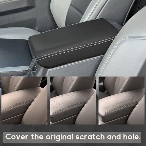 ramuel Center Console Armrest Cover for Ford Bronco 2021-2025 | Anti-Scratch ，Non-Slip ，PU Leather ，Easy Install - size: for Bronco 6th Gen