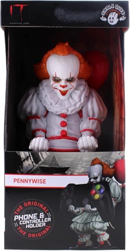 Exquisite Gaming Pennywise Phone Holder Gaming Controller Stand, 8.5 in Cable Guys Device Organizer, Official Warner Bros Licensed Figure