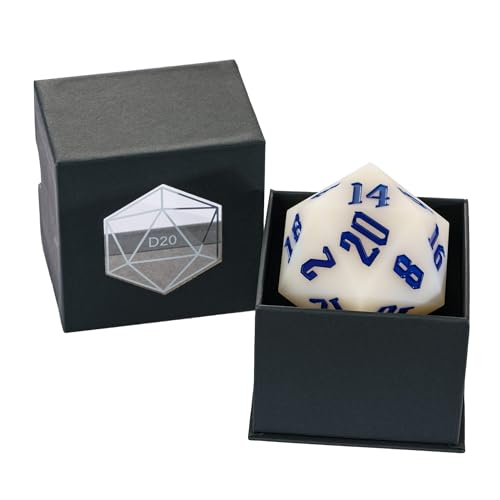 Silicone 55mm D20 DND Dice, Light Changing Colors Single Large D20 | Giant D20 Polyhedral Dice with Dice Gift Box Compatible with Dungeons and Dragons RPG Table Games(Red Yellow/Blue) - color: Red Yellow/Blue