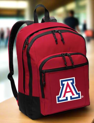 Broad Bay University of Arizona Backpack - MEDIUM CLASSIC Style - With Laptop Sleeve - Official UA Wildcats Bag