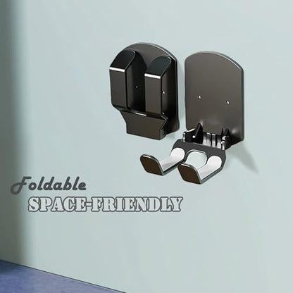 2 Packs Wall Holder Hook for Video Game Controllers,No Drill Black | Night Glow Sticker, No Drill Installing