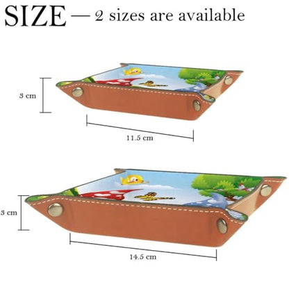 Easter Gnomes Eggs Butterfly Dice Tray PU Leather Dice Rolling Tray Folding Dice Holder for Dice Games, Like RPG, DND and Other Table Games - color: Multi 9